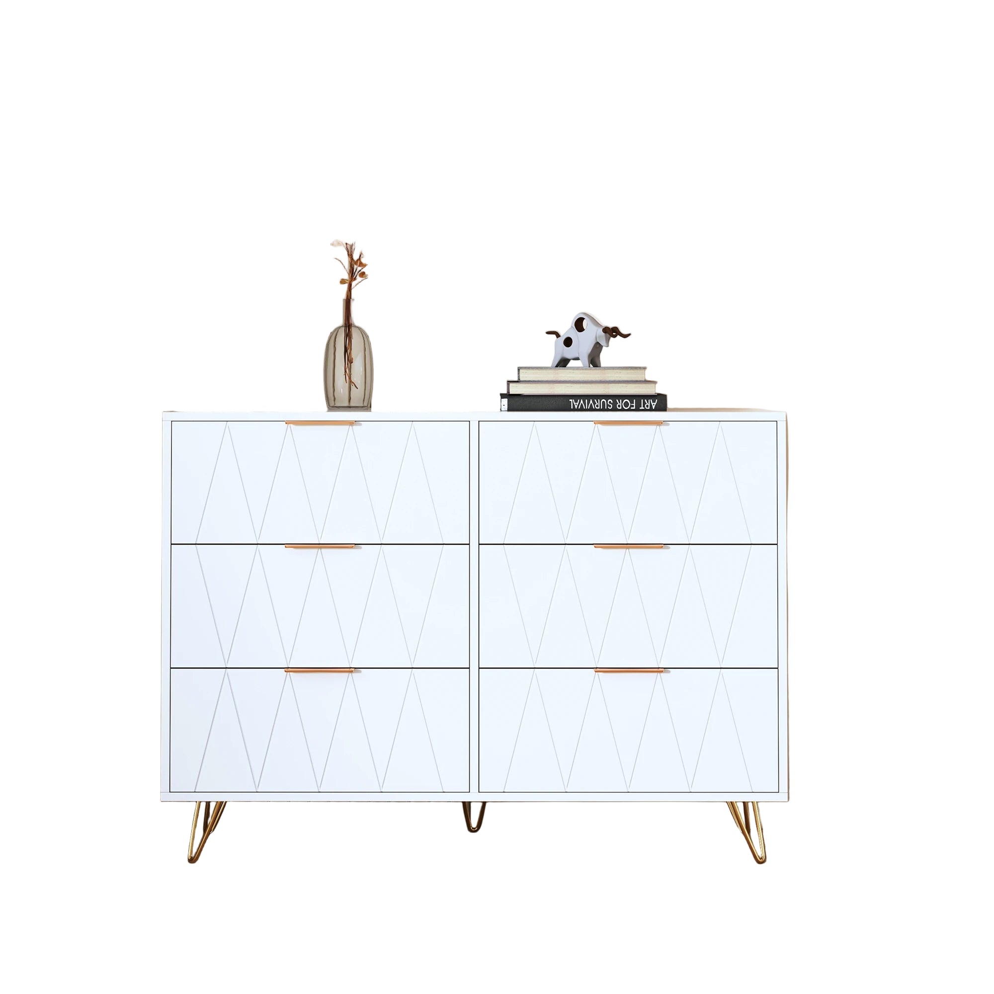 Schubladenschrank – Kommode mit 4 oder 6 Schubladen für Wohnzimmer, Schlafzimmer & Flur