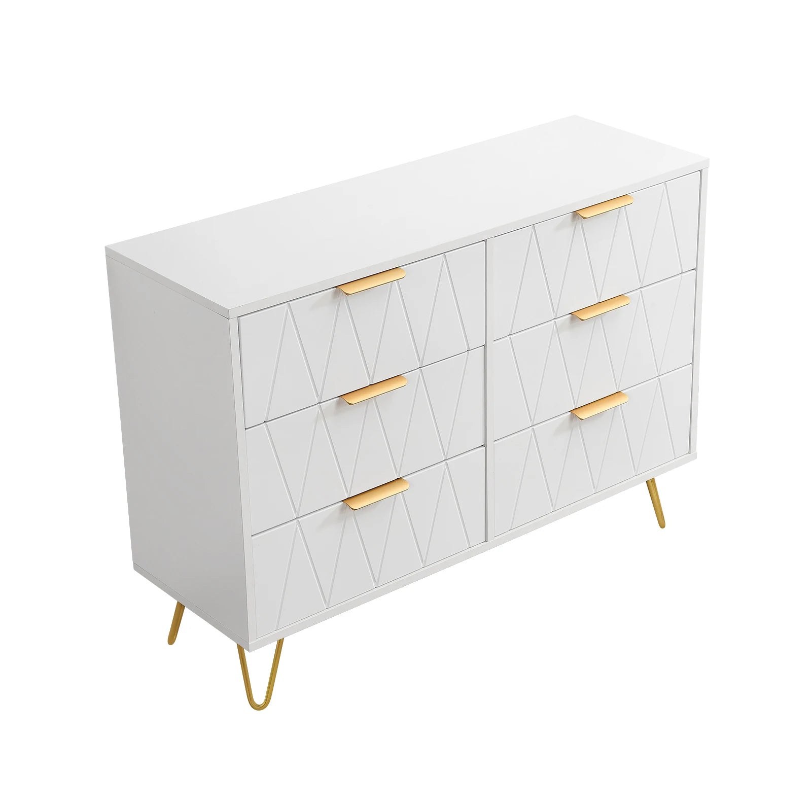 Moderne Kommode mit 4 oder 6 Schubladen – Aufbewahrungsschrank mit MDF-Korpus & Metallbeinen