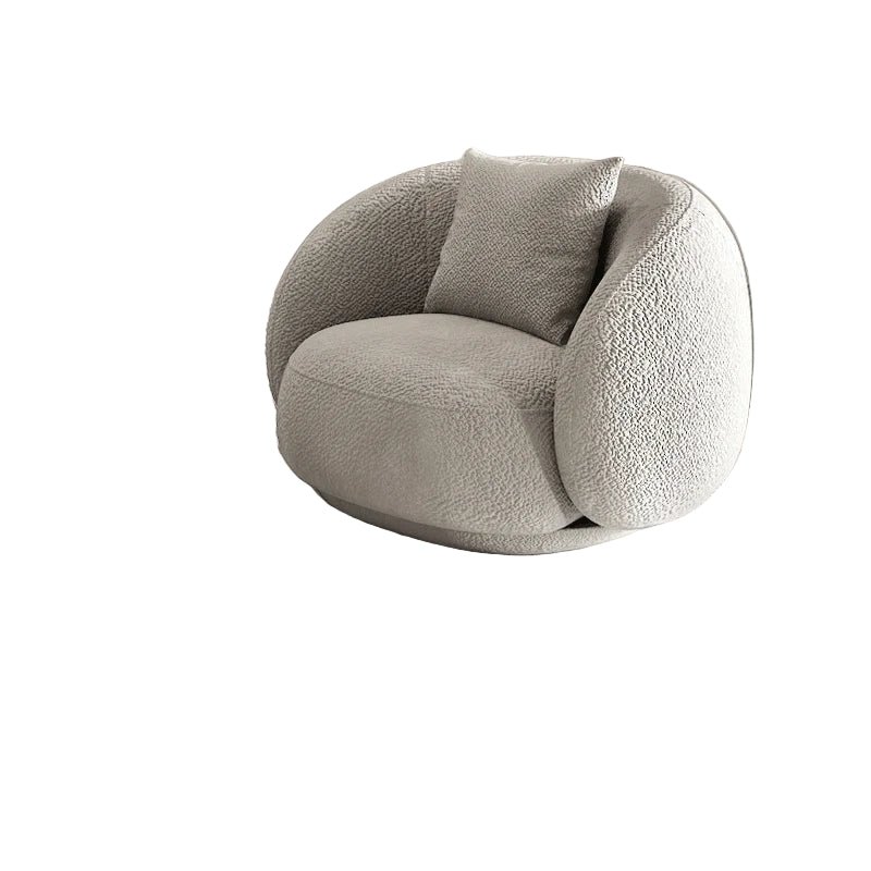 Nordisches Wohnzimmer-Sofa – Minimalistisches Design mit Lammwollbezug