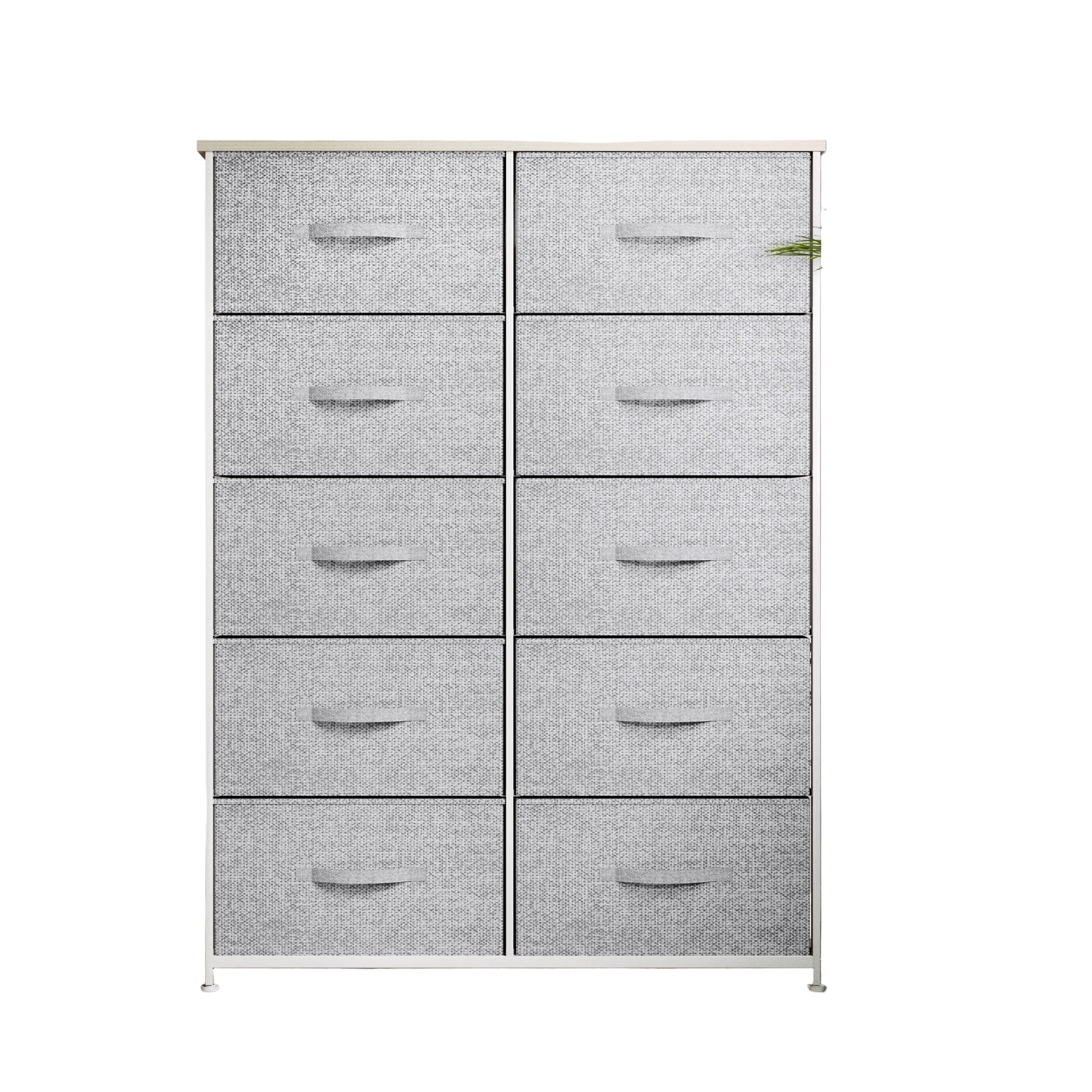 Aufbewahrungskommode mit 10 Schubladen – Stahlrahmen & Stoffschubladen für Schlafzimmer, Kinderzimmer & Flur